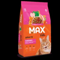 Comida Seca Para Gato Adulto Max Vita Sabor Pollo Y Pescado 1kg