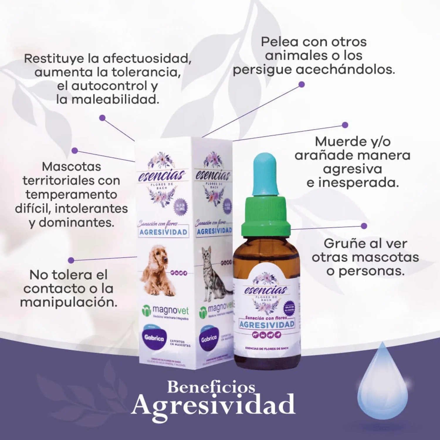 Gotas para Mascotas para la Agresividad 30ml 3