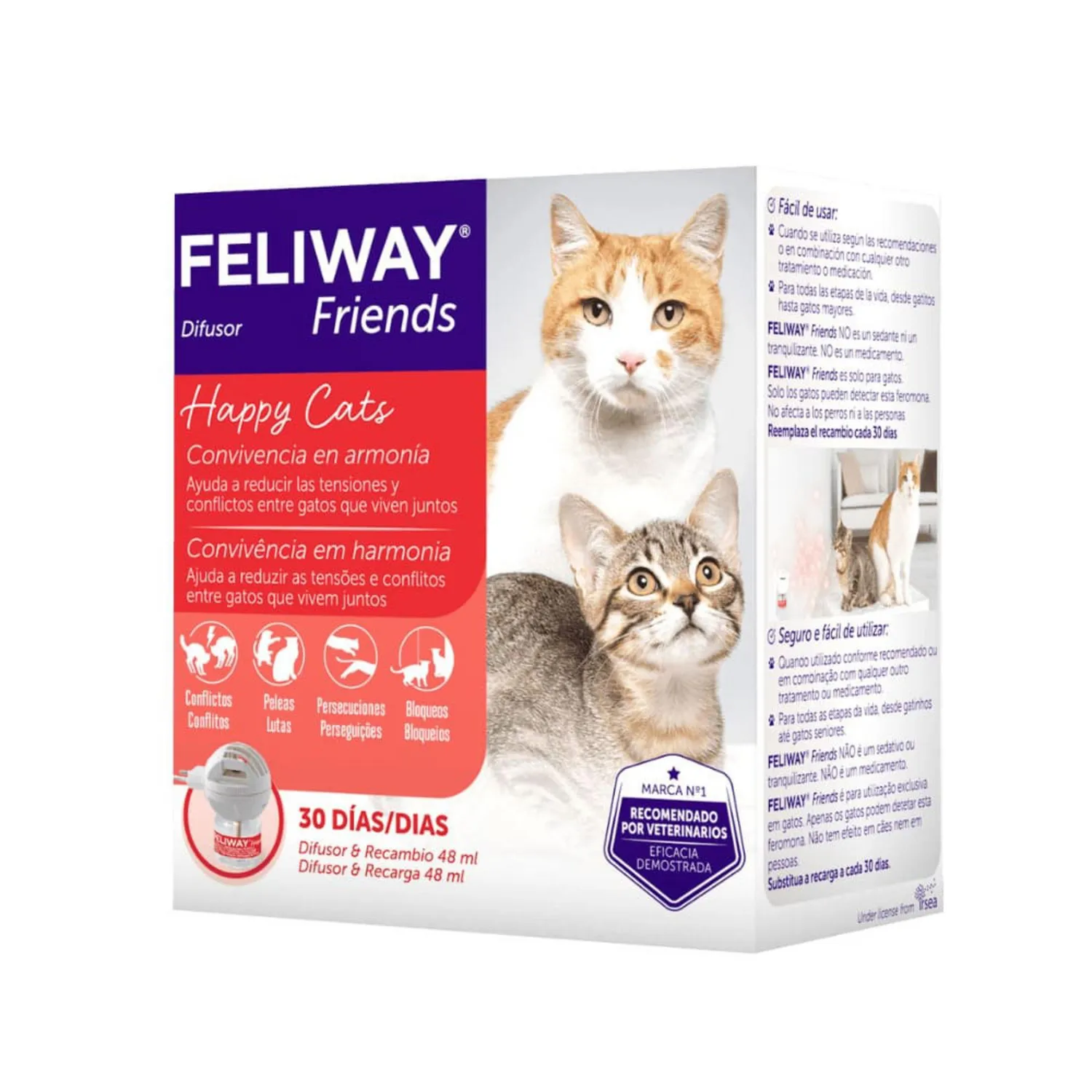 Difusor De Aromas + Recarga Feliway Friends 48ml