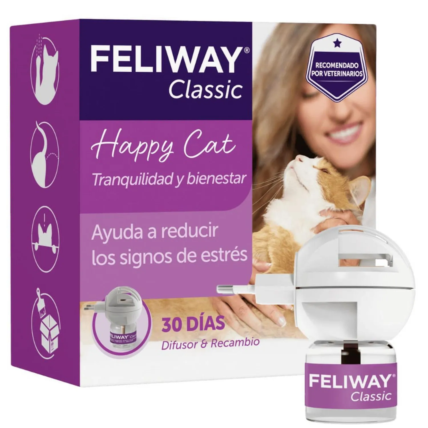 Difusor De Aromas + Recarga Feliway 48ml