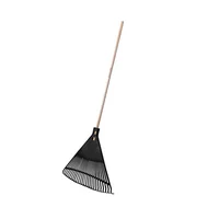 Rastrillo Escoba Plástica 61 cm 26 Dientes Negra Surtek