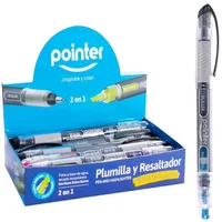 Bolígrafo Roller + Resaltador Set X 12 Unidades