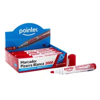 Marcador Borrable Rojo Set X 12 Unidades