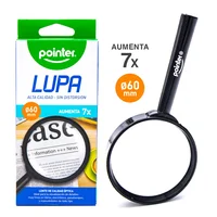 Lupa Aumento Lente Vidrio 60 mm Aumento 7 x Set x 12 Unidades
