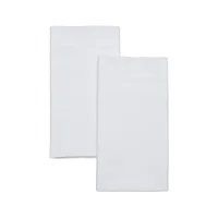 Set de 2 Fundas Almohada 50x75 Embozado Blanco
