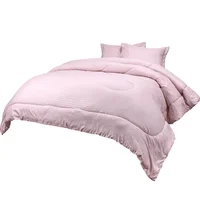 Plumon+Fundon Microfibra Embozado King Rosa Loto