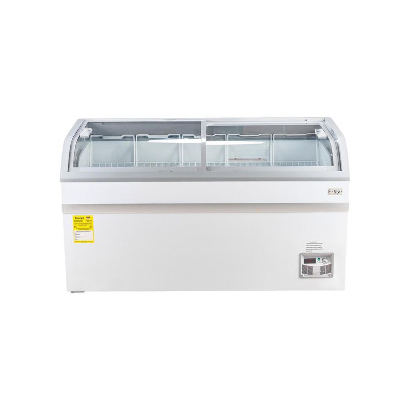 - Congelador Exhibidor Heladero Tapa de Vidrio 500-SHC 500 Litros