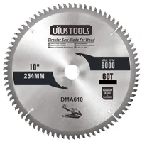 Disco para Madera 10 Pulgadas Centro 25.4 mm 60 Dientes Uyustools