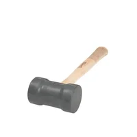 Mazo con Cabeza de Hule 22 Oz Negro Mango de Encino Urrea