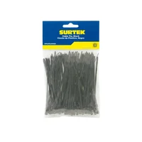 Set x 50 Amarres Plásticos Negros 160 mm x 4.8 mm Surtek