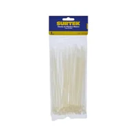 Set x 100 Amarres Plásticos Beige 165 mm x 2.5 mm Surtek