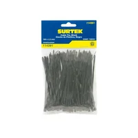 Set x 100 Amarres Plásticos Negros 100 mm x 2.5 mm Surtek