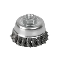 Grata Copa Trenzada 3'' Rosca 14 mm Alambre 0.35 mm Surtek