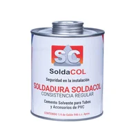 Soldadura Soldacol 1/4 Galón Con Aplicador X6 Unidades
