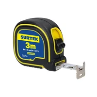 Flexómetro Cuerpo Soft Grip 3 m x 5/8 Pulgadas Doble Cara Surtek
