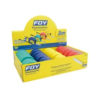 Flexómetro Cuerpo Plástico ABS 3 m x 1/2 Pulgada Color Al Azar Foy
