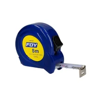 Flexómetro Cuerpo Plástico ABS 5 m x 3/4 Pulgadas Color Azul Foy