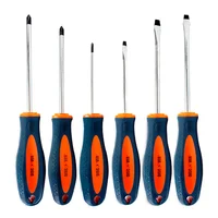 Juego de Destornilladores 6 Piezas Cromo Vanadio Ergonómico 3-6" Discover