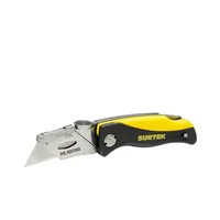 Navaja Utilitaria Abatible 6'' Bimaterial Surtek Con Navajas