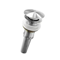 Push Tipo Hongo De Lujo Acero Inxidable Sin Rebose Acabado Satinado