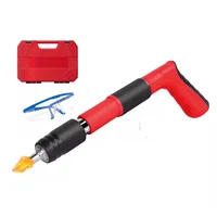 Remachadora Neumática Clavos Acero Multifuncional Roja