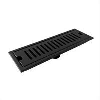 Rejilla Piso Tradicional 50x10cm Acero Negra
