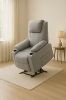 Tv Novedades Sillon Elevador Masajeador y Reclinable Stand Up Couch Royal Gris