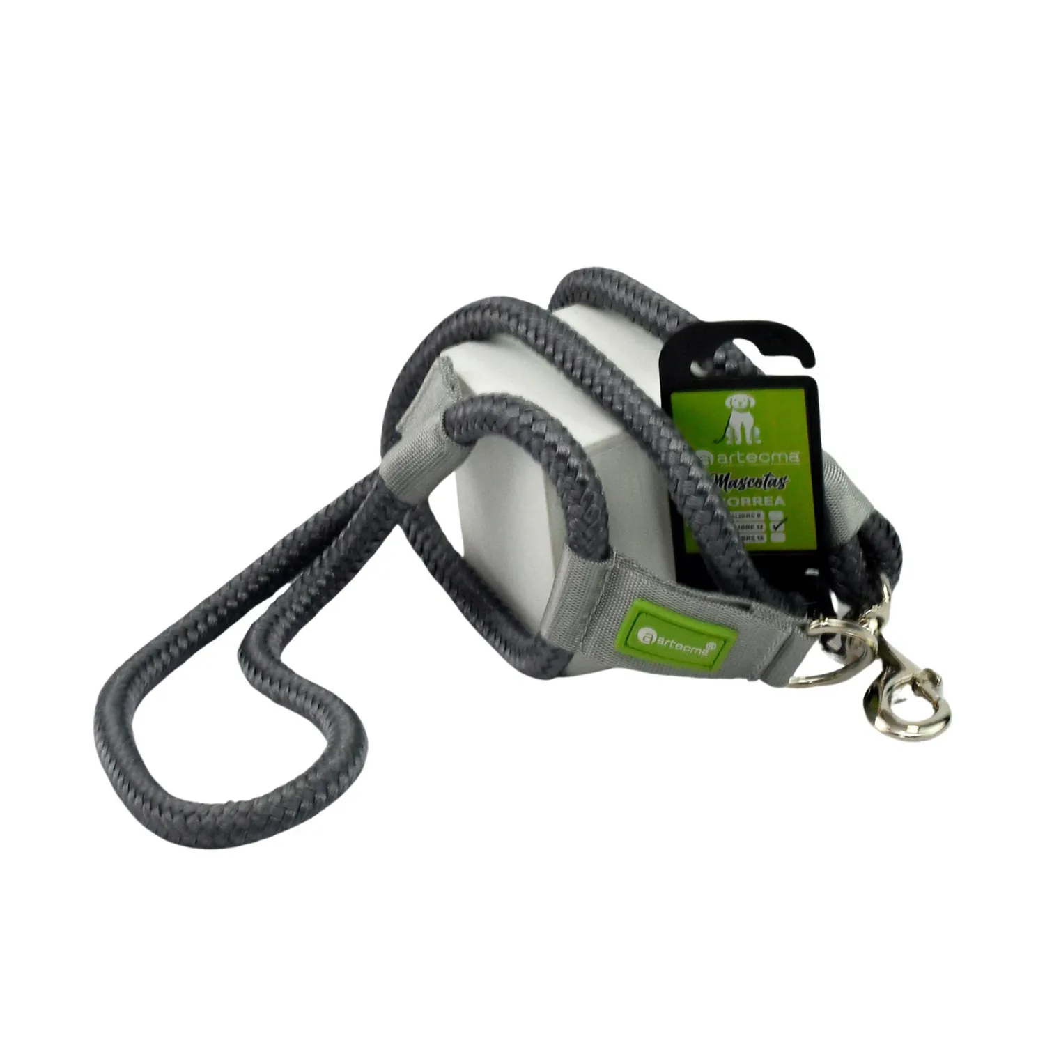 Correa Polo Calibre 12 Para Perro Gris 120cm