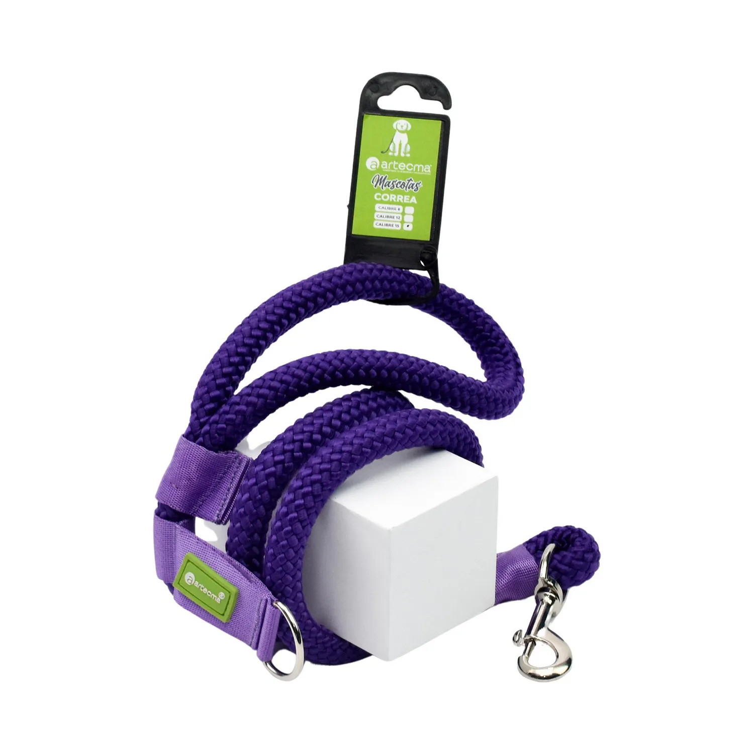 Correa Polo Calibre 15 Para Perro Morado 120cm