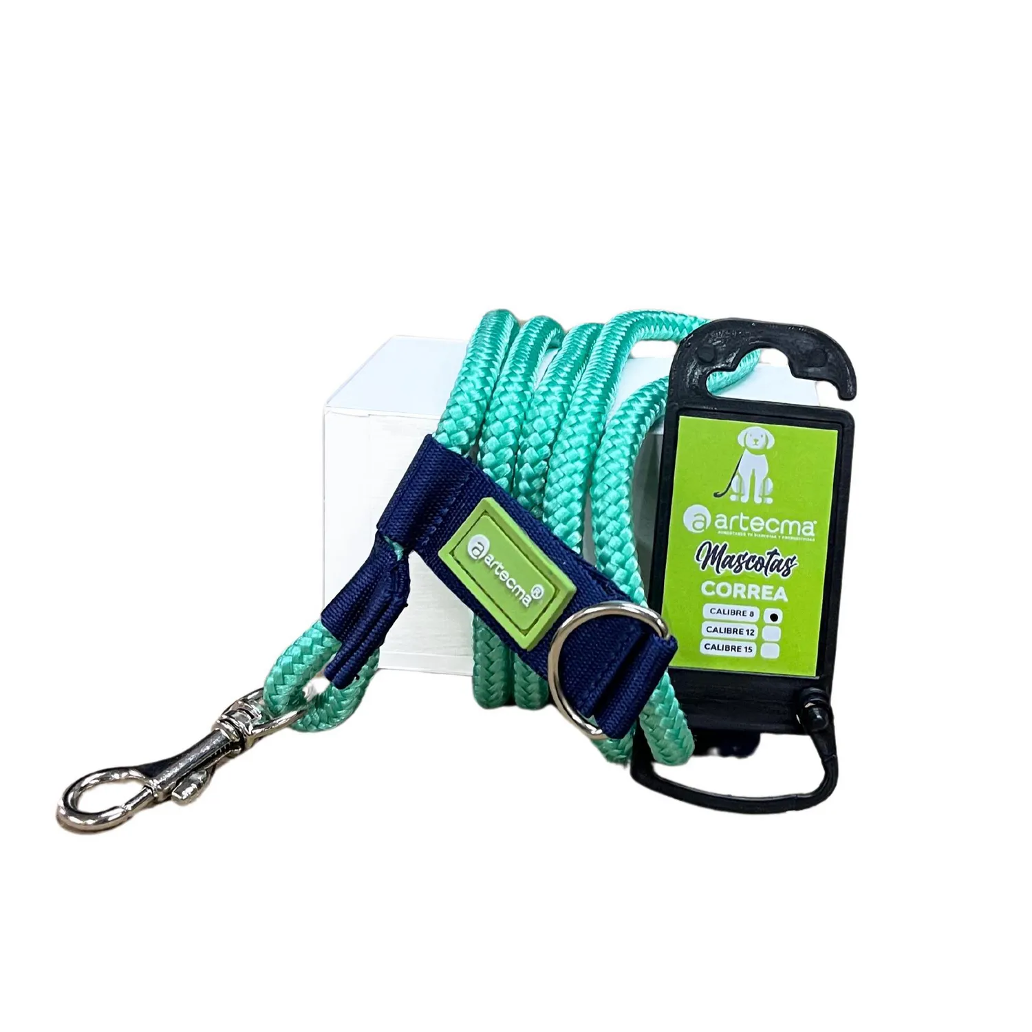 Correa Polo Calibre 8 Para Perro Aguamarina 120cm
