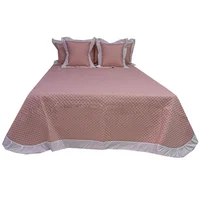 Tendido Aster Full Queen Doble Faz Rosado - Blanco