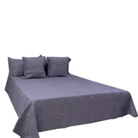 Tendido Paris Full Queen Doble Faz Gris - Turquesa Fundas Gris