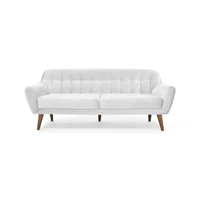 Sofa Roma 3 Puestos Tela 78x194x82 Plata