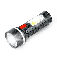 Linterna Recargable LED COB Portátil con Enchufe Integrado