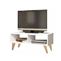 Mesa para TV Moderno 110X40X30Cm Blanco
