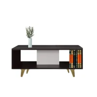 Mesa de Centro Rectangular 85X30X35Cm Wengue Blanco