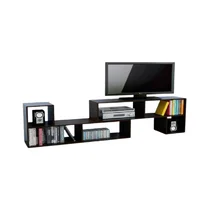 Mesa para TV en Forma L 110X50X30Cm Wengue
