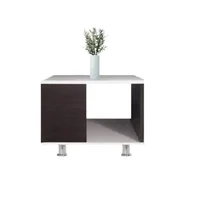 Mesa Auxiliar Bifet 48X50X43Cm Blanco Wengue