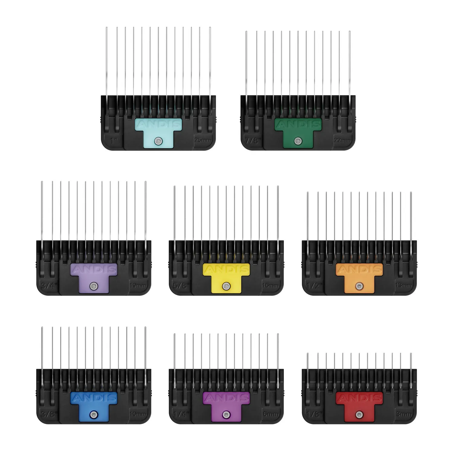 Juego de 8 Guias Metálicas Peluqueria Canina Tamaño Universal 3