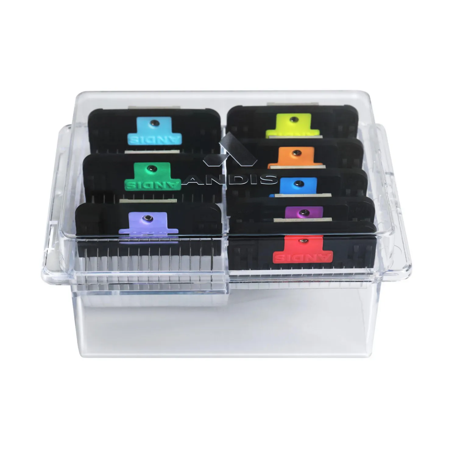 Juego de 8 Guias Metálicas Peluqueria Canina Tamaño Wide