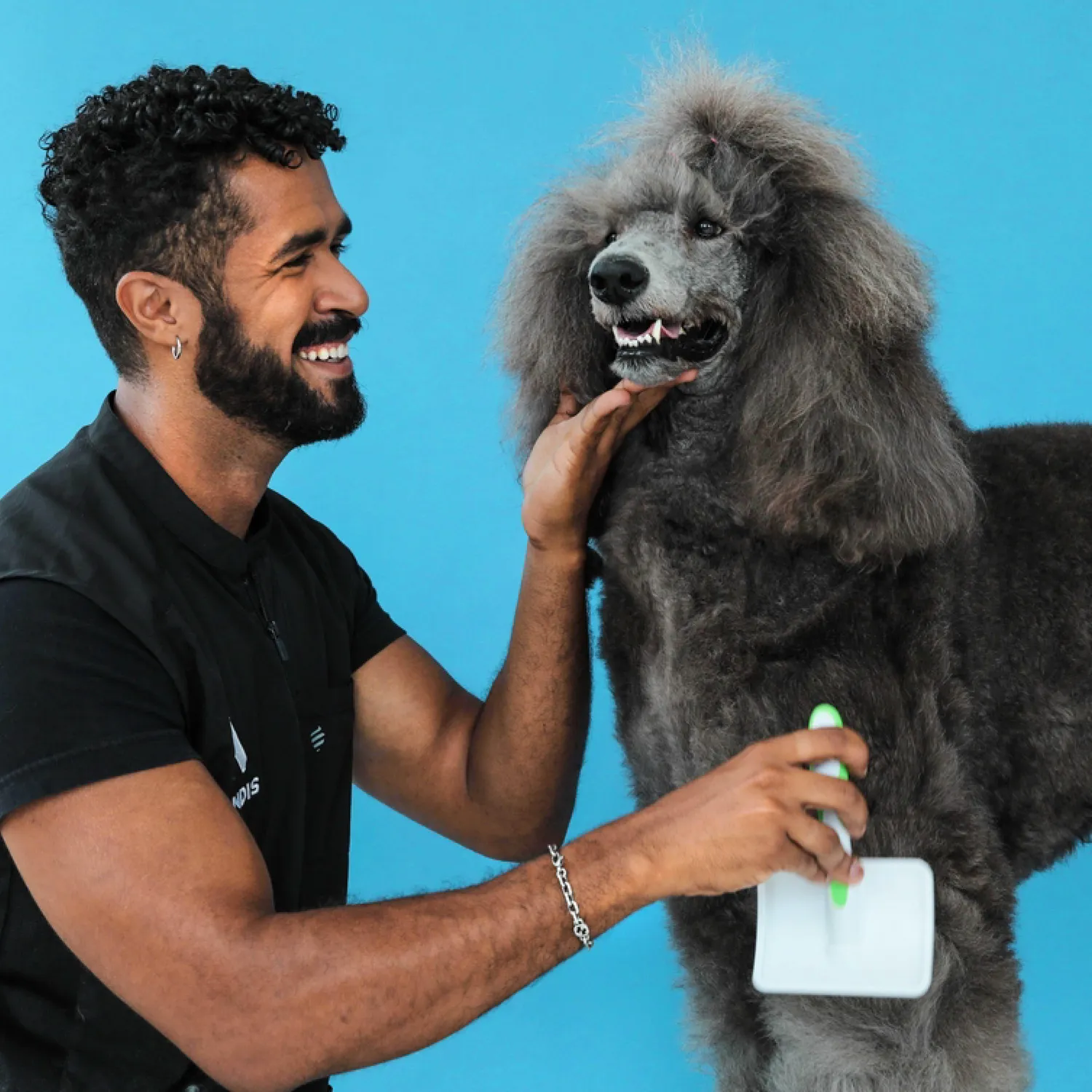Cepillo Peluqueria Canina Carda Suave L