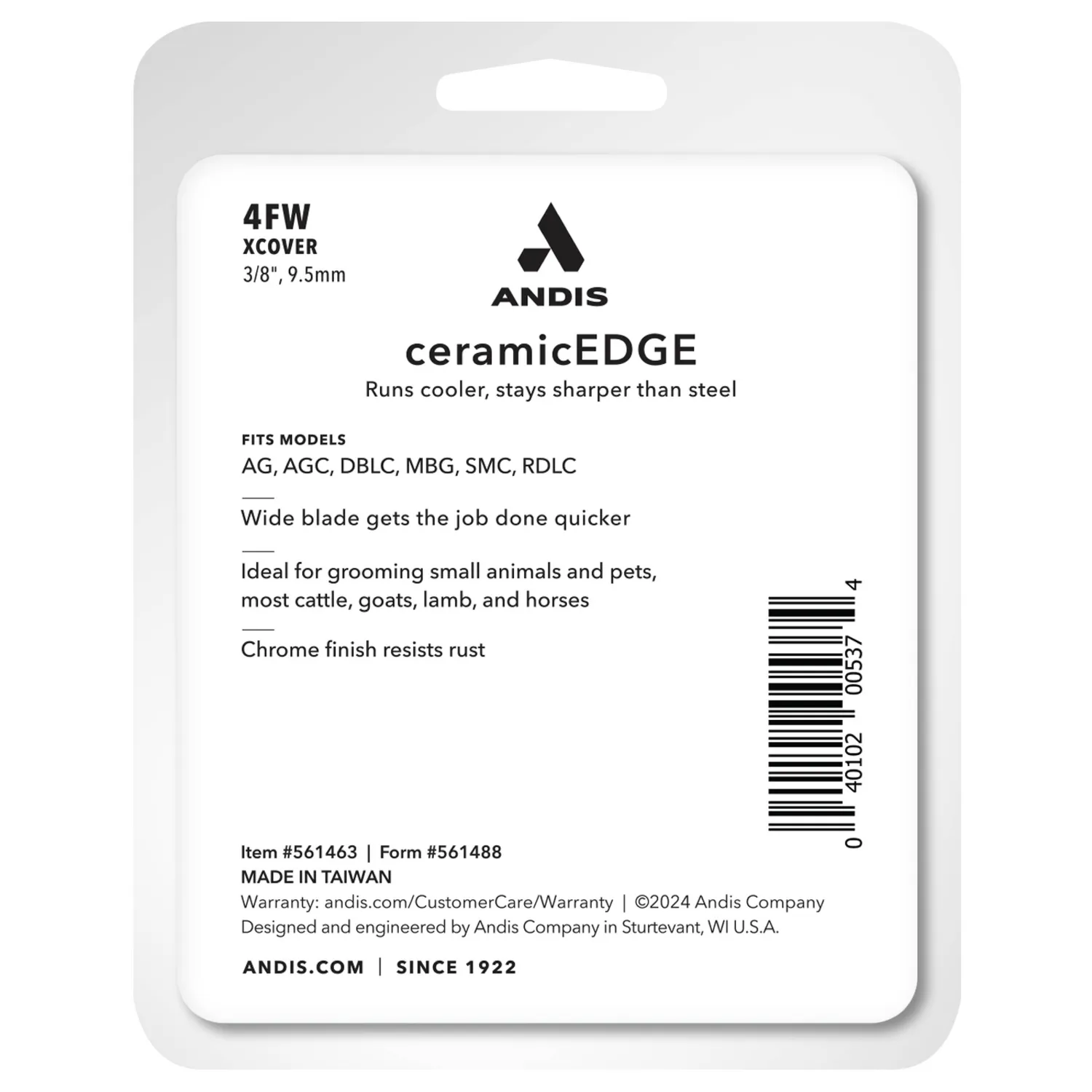 Cuchilla Peluqueria Canina Ceramic Edge N 4f Wide 3