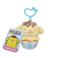 Peluche Hello Kitty Llavero 10cm Pompompurin Celeste Amarill