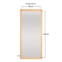 Espejo Bach 68x158 Clásica Rectangular