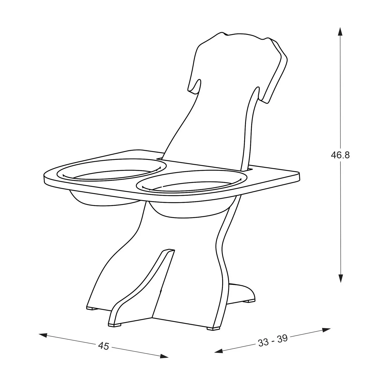 Comedero Ergonómico Graduable Perros Raza Grande A Mediana 6