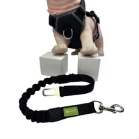 Correa Para Perro Para Carro Thor Negra Longitud Graduable