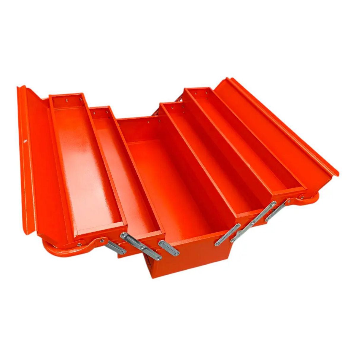 FERTON - Caja para Herramientas Metálica Plegable 5 Cajoneras Ferton