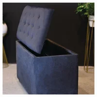 Puff Baul Space Gris Tela Suave 1Mt