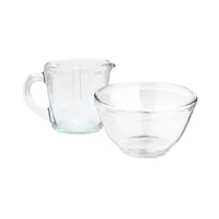 Set Tazon 1.95 L + Taza Medidora 0.5 L en Vidrio