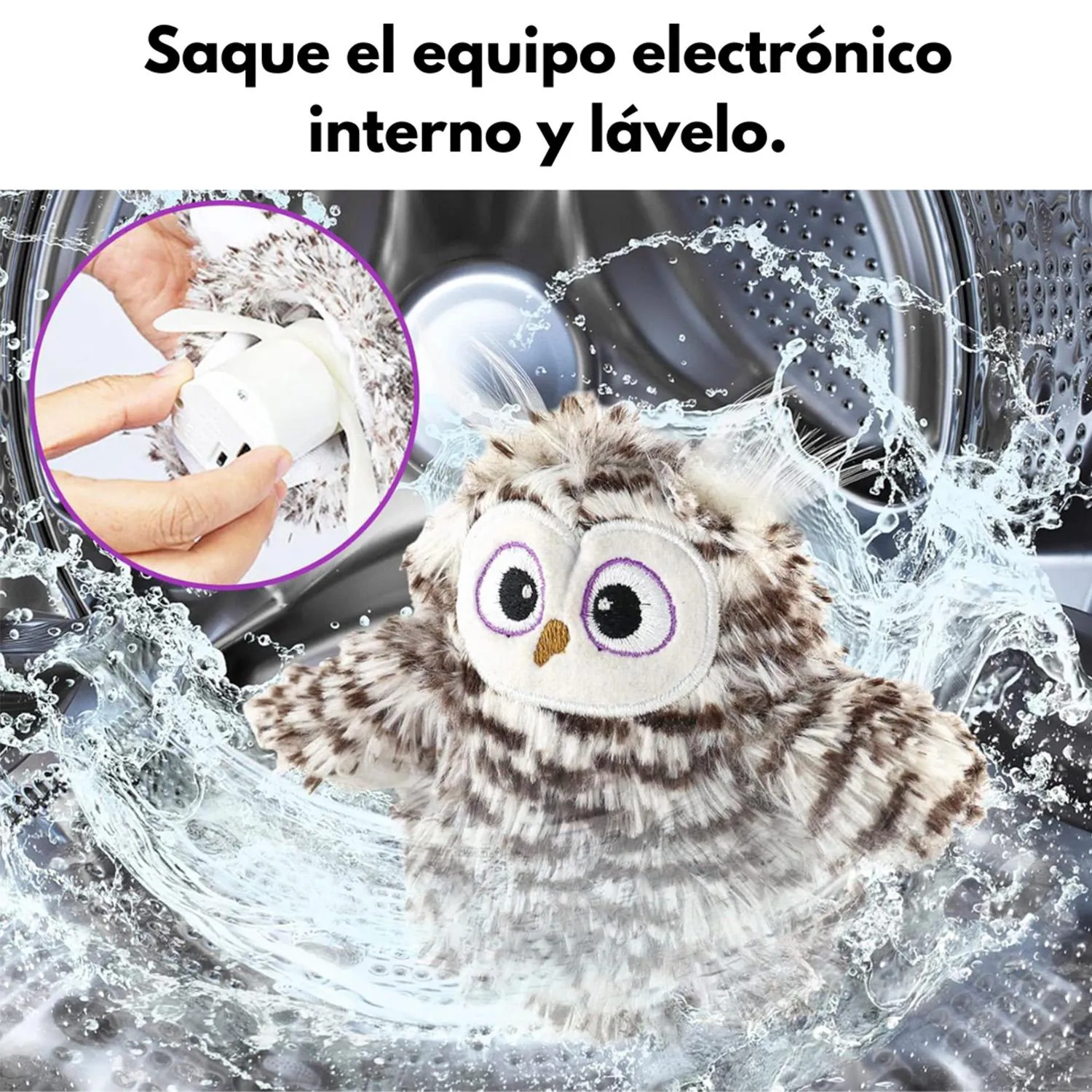 Búho Oscilante Recargable Con Sonido Catnip 3